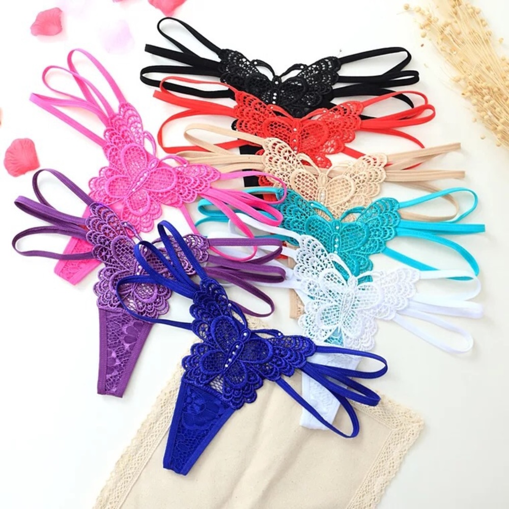 Sexy lace butterfly panty - Picture 1 of 8